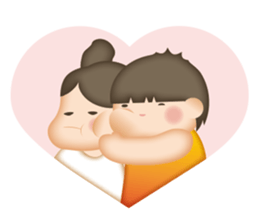 power of angel and devil in little boy. sticker #7758395