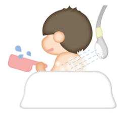 power of angel and devil in little boy. sticker #7758396