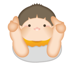 power of angel and devil in little boy. sticker #7758399