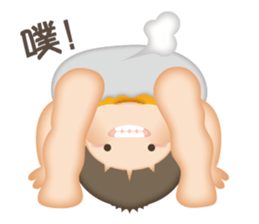 power of angel and devil in little boy. sticker #7758400