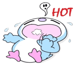 Blue say hello sticker #7758454