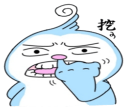 Blue say hello sticker #7758460