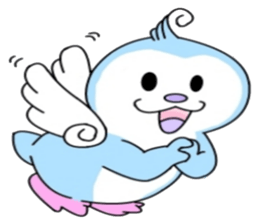 Blue say hello sticker #7758463