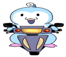 Blue say hello sticker #7758484