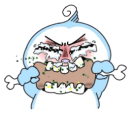 Blue say hello sticker #7758485