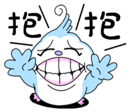 Blue say hello sticker #7758486