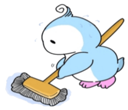 Blue say hello sticker #7758488