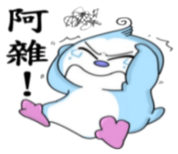 Blue say hello sticker #7758491