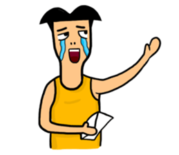 Undershirt Man sticker #7758534