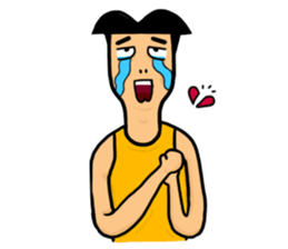 Undershirt Man sticker #7758535