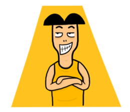 Undershirt Man sticker #7758541