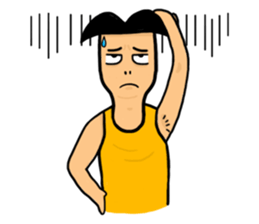 Undershirt Man sticker #7758543