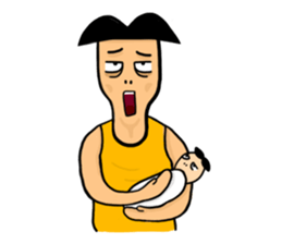 Undershirt Man sticker #7758546