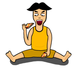 Undershirt Man sticker #7758548