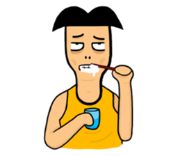 Undershirt Man sticker #7758549