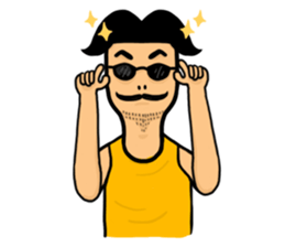 Undershirt Man sticker #7758552