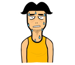 Undershirt Man sticker #7758556