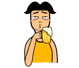 Undershirt Man sticker #7758557