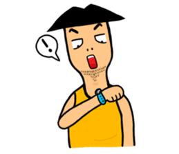 Undershirt Man sticker #7758560