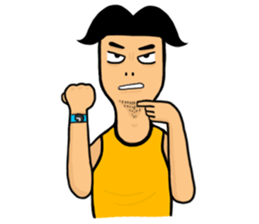 Undershirt Man sticker #7758561