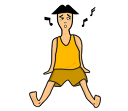 Undershirt Man sticker #7758568