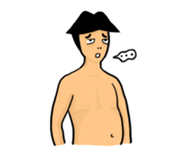 Undershirt Man sticker #7758569