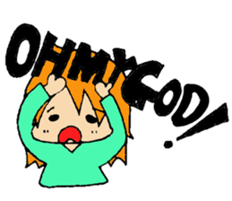 Everyday AHOGIRL sticker #7758768