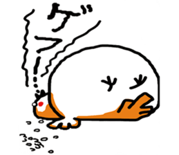 A little bad sparrow of personality sticker #7759216