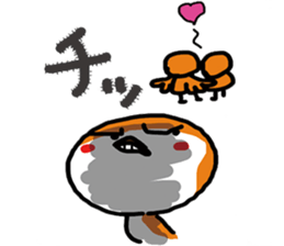 A little bad sparrow of personality sticker #7759220