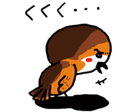 A little bad sparrow of personality sticker #7759225