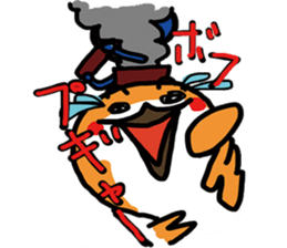 A little bad sparrow of personality sticker #7759241