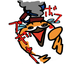 A little bad sparrow of personality sticker #7759241
