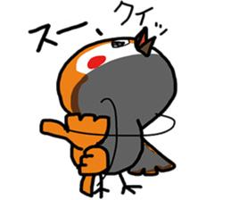 A little bad sparrow of personality sticker #7759243