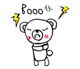 Polar bear red cheeks Eng ver. sticker #7759517