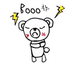 Polar bear red cheeks Eng ver. sticker #7759517