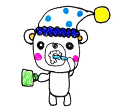 Polar bear red cheeks Eng ver. sticker #7759530