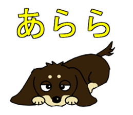 I love Miniature Dachshund 2 sticker #7759854