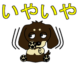 I love Miniature Dachshund 2 sticker #7759856