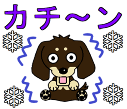 I love Miniature Dachshund 2 sticker #7759865