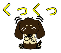 I love Miniature Dachshund 2 sticker #7759867