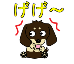 I love Miniature Dachshund 2 sticker #7759868