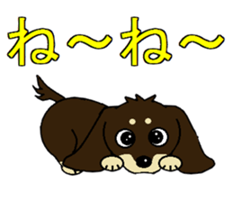 I love Miniature Dachshund 2 sticker #7759879