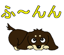 I love Miniature Dachshund 2 sticker #7759881
