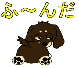 I love Miniature Dachshund 2 sticker #7759882