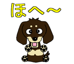 I love Miniature Dachshund 2 sticker #7759883