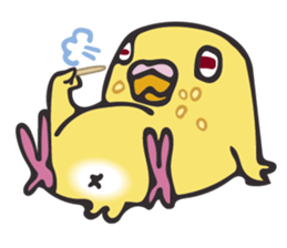 Neighbor Budgie(lutino) sticker #7761008