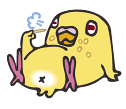 Neighbor Budgie(lutino) sticker #7761008