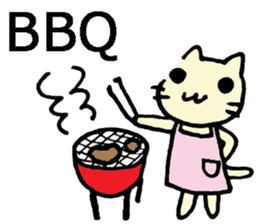 Japanese cat living abroad sticker #7761926