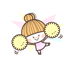 A pretty  little girl's stickers sticker #7763238