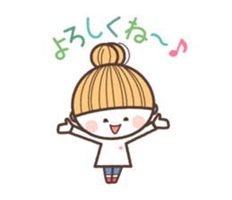 A pretty  little girl's stickers sticker #7763257